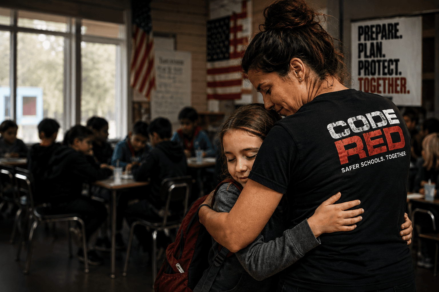School safety professionals supporting students on campus