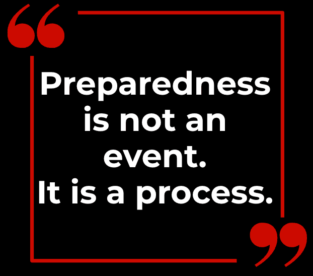 School safety professionals reviewing impact reporting and emergency readiness plans